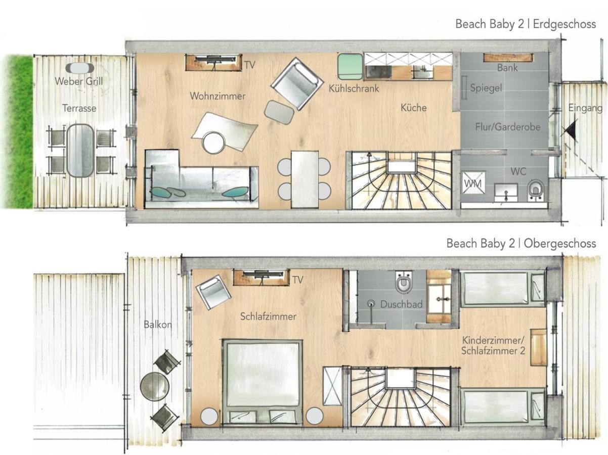 Ferienwohnung Beach Baby 2 Бюзум Экстерьер фото